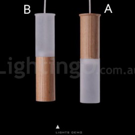 Modern/ Contemporary One Light Wooden Pendant Light