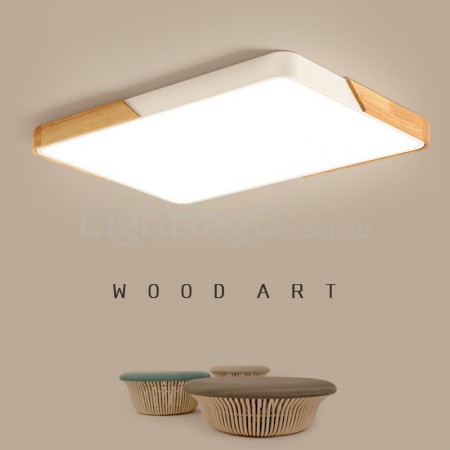 Flush mount wood ceiling light online