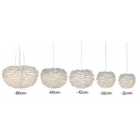 European Feather Fabric Pendant Light