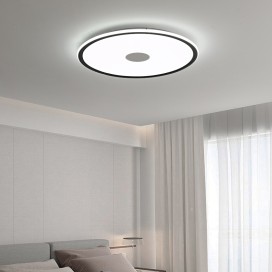 Modern Contemporary Square Wood Flush Mount Ceiling Light