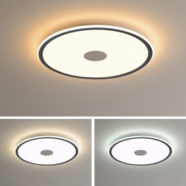 Modern Contemporary Square Wood Flush Mount Ceiling Light