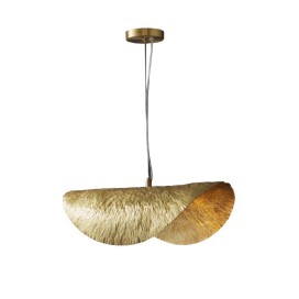 Fine Brass 1 Light Pendant Light with Pure Brass Shade