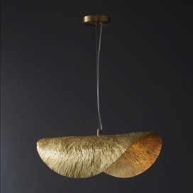 Fine Brass 1 Light Pendant Light with Pure Brass Shade