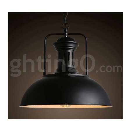 Black Country Vintage Metal Pendant Light