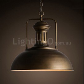 Black Country Vintage Metal Pendant Light