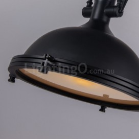 Black Vintage Metal Pendant Light