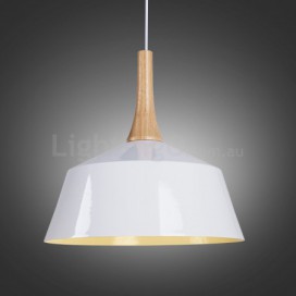 Modern/ Contemporary Wood Metal Pendant Light