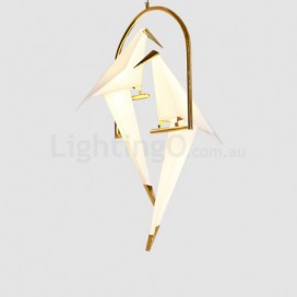 Modern/ Contemporary Paper Crane 2 Light Pendant Light