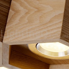 5 Light Wood Modern/ Contemporary Pendant Light