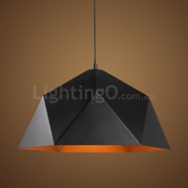 Black 1 Light Modern/ Contemporary Pendant Light