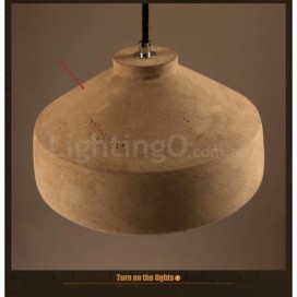 Modern/ Contemporary Cement Single Light Pendant Light