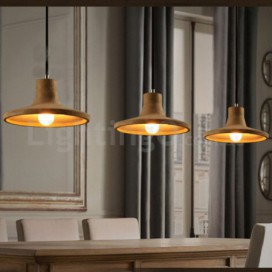 Modern/ Contemporary Cement Single Light Pendant Light