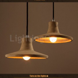 Modern/ Contemporary Cement Single Light Pendant Light