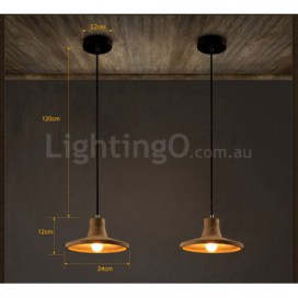 Modern/ Contemporary Cement Single Light Pendant Light