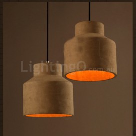 Modern/ Contemporary Cement Single Light Pendant Light
