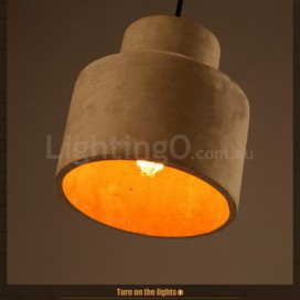 Modern/ Contemporary Cement Single Light Pendant Light