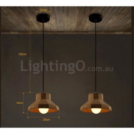 Modern/ Contemporary Cement Single Light Pendant Light