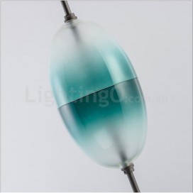 Modern/ Contemporary Gradient Color Pendant Light with Glass Shade