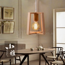 Wooden Modern/ Contemporary 1 Light Pendant Light