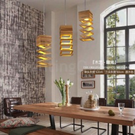 Modern/ Contemporary Wood Pendant Light