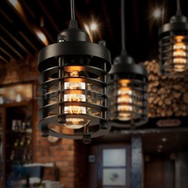 Retro / Vintage Metal 1 Light Pendant Light