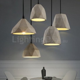 Vintage Cement 1 Light Pendant Light