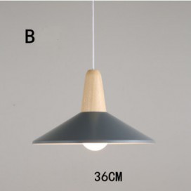 Modern/ Contemporary Wood Metal Multi Colors Pendant Light