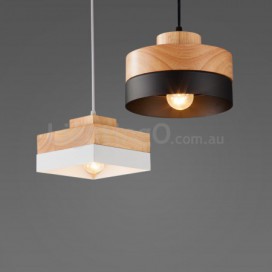 Modern/ Contemporary Wood Metal Wood Pendant Light