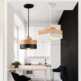 Modern/ Contemporary Wood Metal Wood Pendant Light