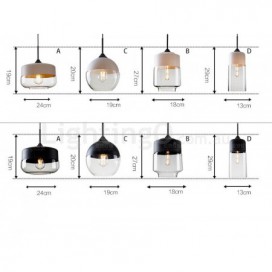 Modern/ Contemporary Pendant Light with Glass Shade