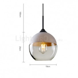 Modern/ Contemporary Pendant Light with Glass Shade