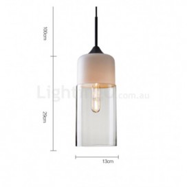 Modern/ Contemporary Pendant Light with Glass Shade