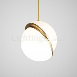 Modern/ Contemporary Copper Pendant Light with Glass Shade