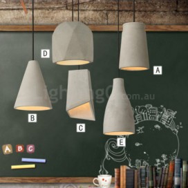 1 Light Cement Pendant Light