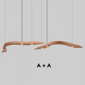 3 Light Modern/ Contemporary Wood Pendant Light