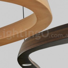 3 Light Modern/ Contemporary Wood Pendant Light