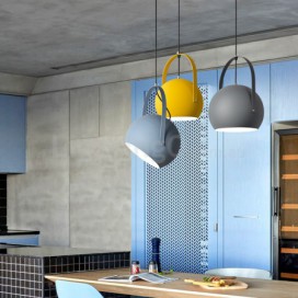 2 Light Northern Europe Steel Pendant Light