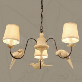 3 Light Rustic / Lodge Vintage Pendant Light