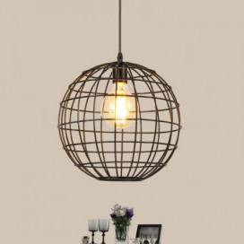 Country Vintage Globe Pendant Light