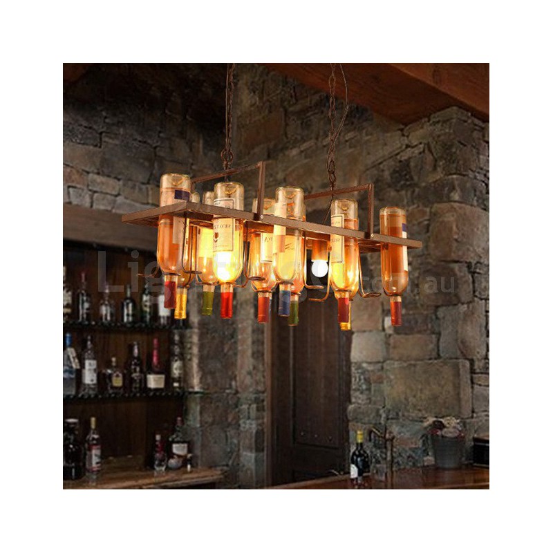 Metal pendant store lamp