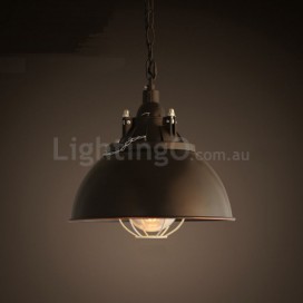 Retro / Vintage Metal 1 Light Pendant Light