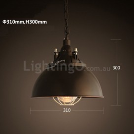 Retro / Vintage Metal 1 Light Pendant Light