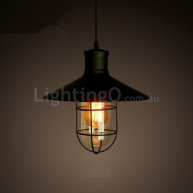 Retro / Vintage Metal 1 Light Pendant Light