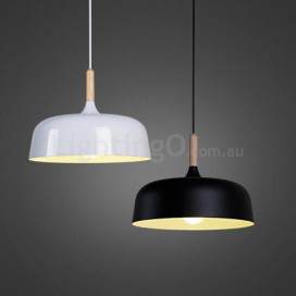 Modern/ Contemporary Wood Metal Pendant Light