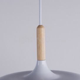 Modern/ Contemporary Wood Metal Pendant Light