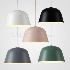 1 Light Modern/ Contemporary Steel Pendant Light with Shade