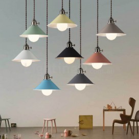 1 Light Modern/ Contemporary Steel Pendant Light with Steel Shade