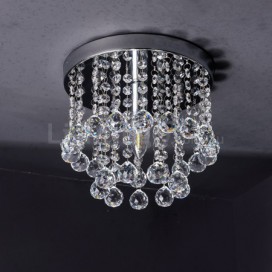 1 Light Modern K9 Crystal Sparkle Luxury Rain Drop Chandelier