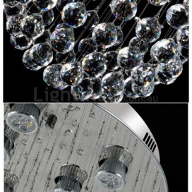 7 Light Ball Modern K9 Crystal Sparkle Luxury Rain Drop Chandelier