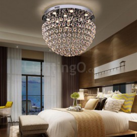 Half Ball Modern K9 Crystal Sparkle Luxury Rain Drop Chandelier